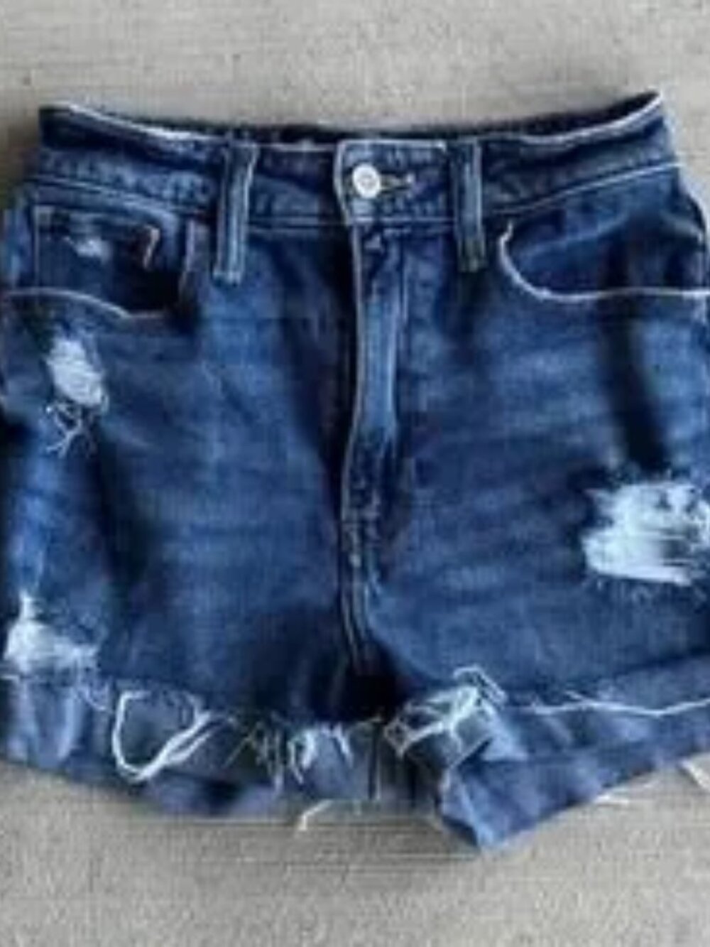 Hollister Ultra High-Rise Mom Short 3" Vintage Blue Stone Wash Women's 00 / 24
